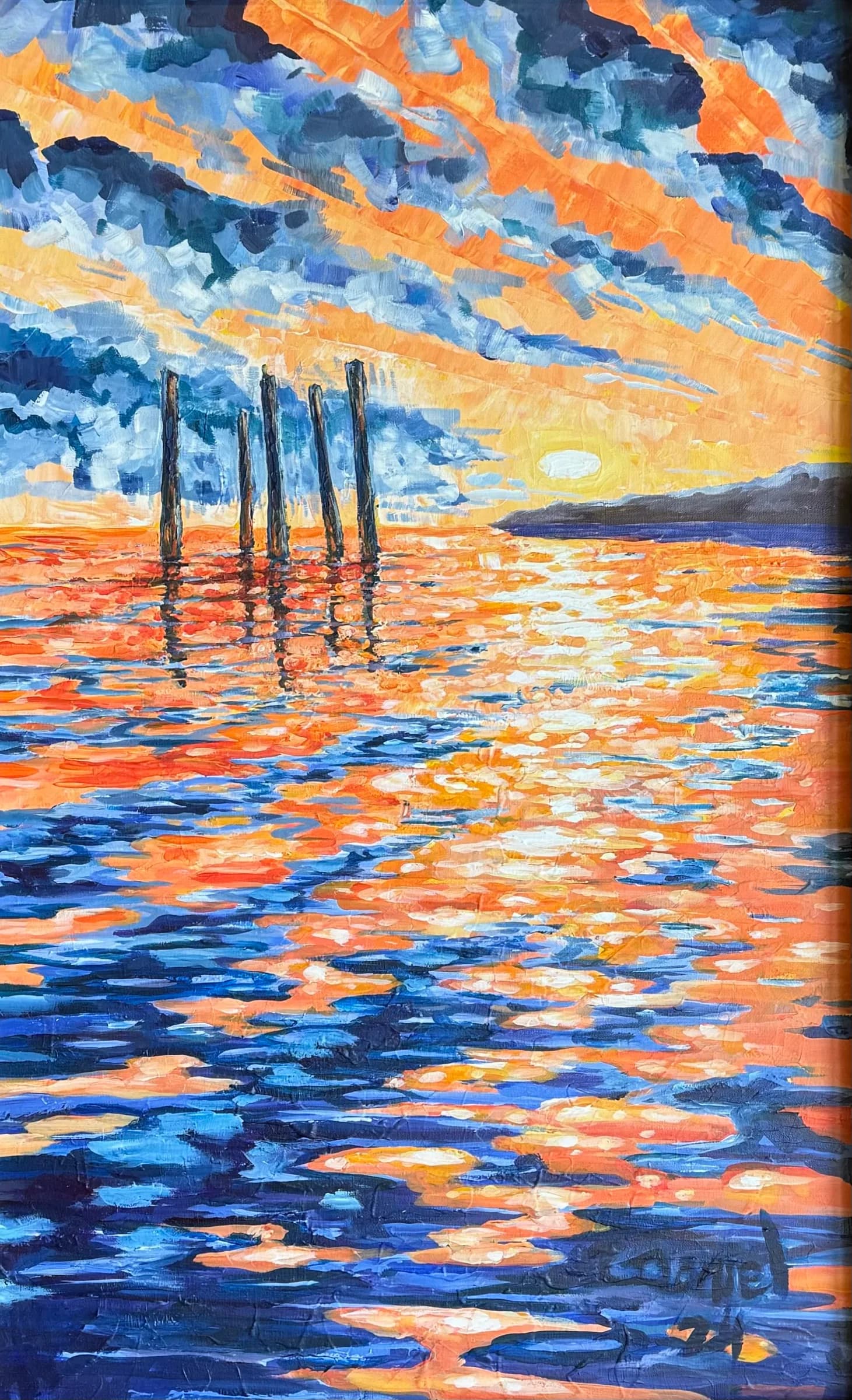 “Historia de un muelle” 80x50cm